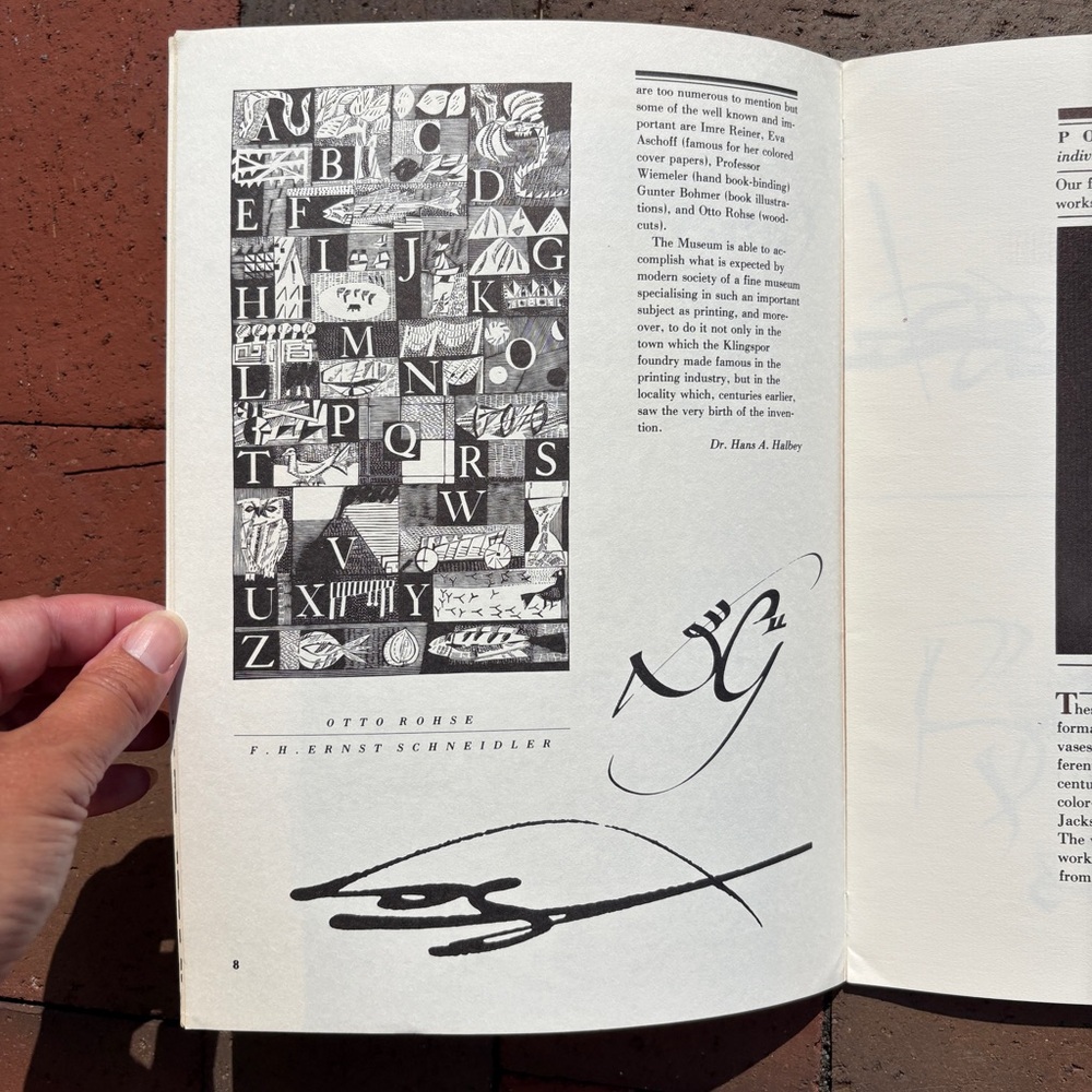 1981 Calligraphy Review Lettering Art Font Graphics Hoefer Script Type Typophile - Picture 7 of 10